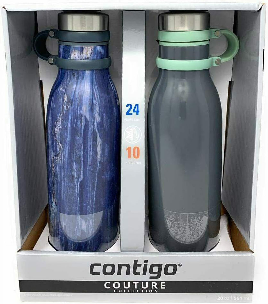 2 Pack Vacuum-Insulated Stainless Steel Water Bottles I277