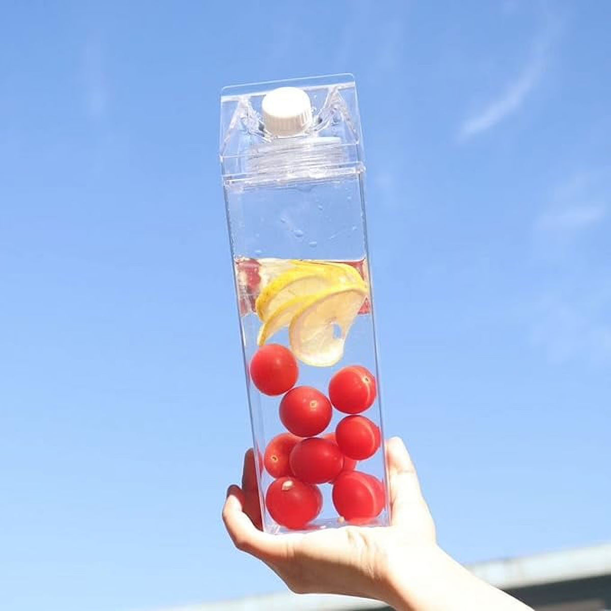 Clear Milk Carton Water Bottle A53344