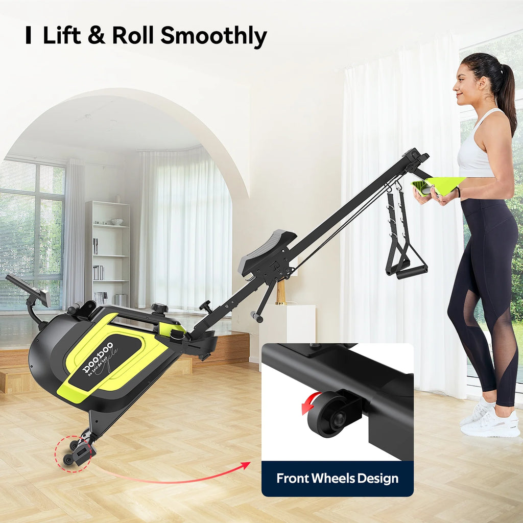 Magnetic Rowing Machine with LCD Monitor, Tablet Holder J449979