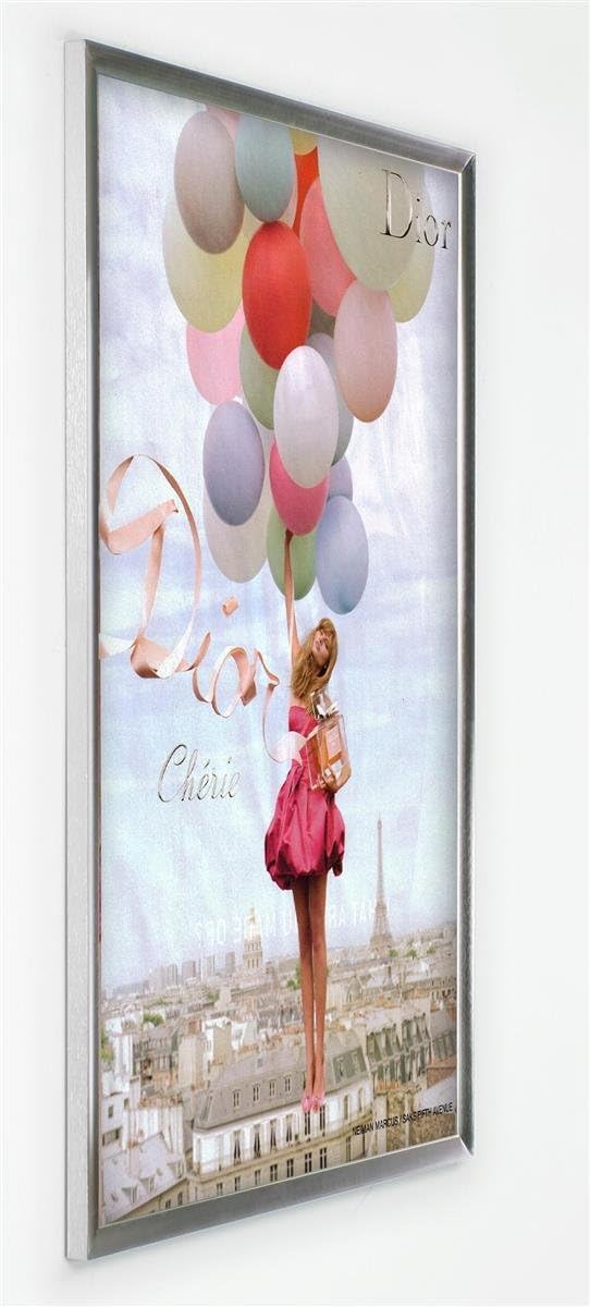Silver Anodized Aluminum Picture Poster Frame for 24 x 36-Inch Prints O8626