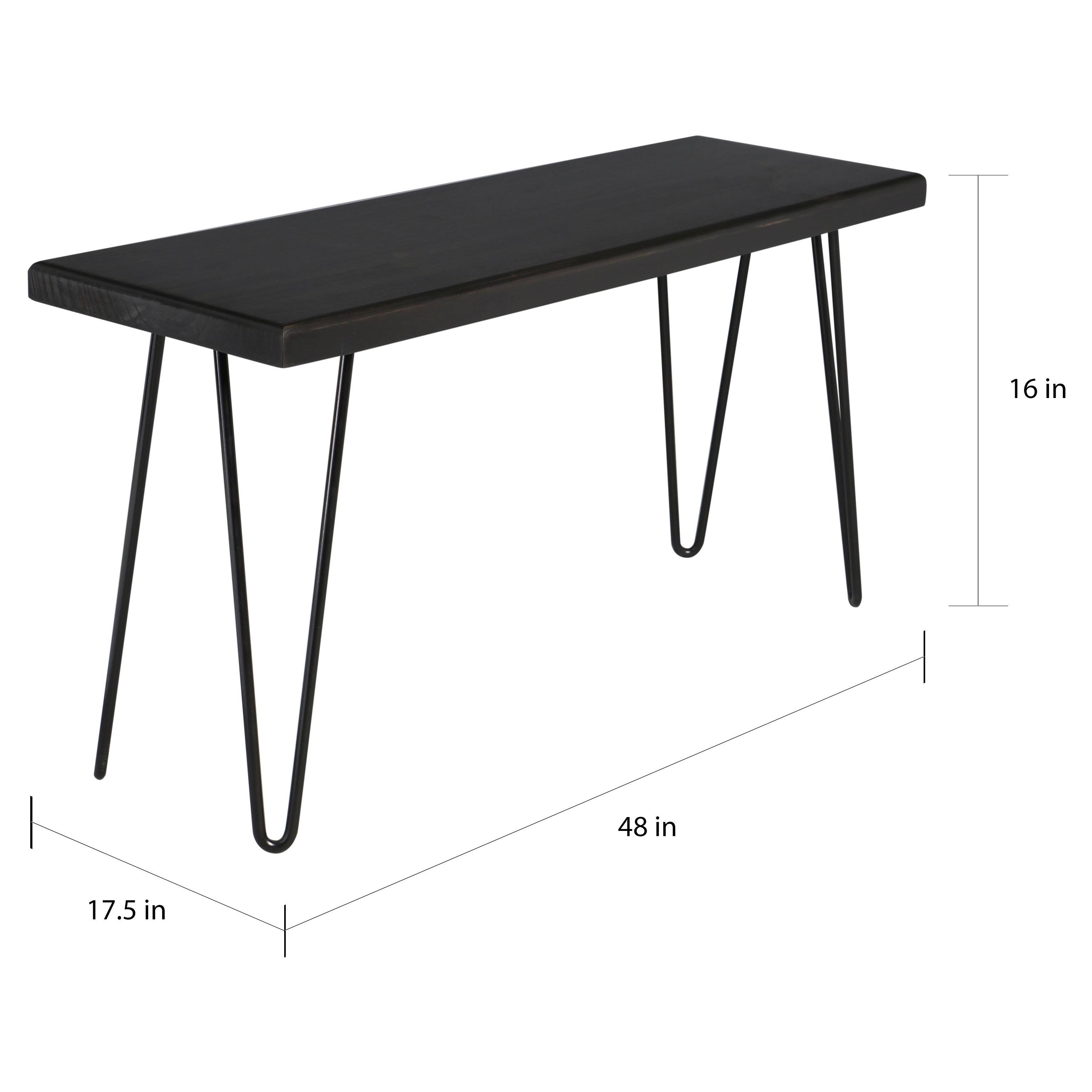 Rustic White Wood Bench A13598