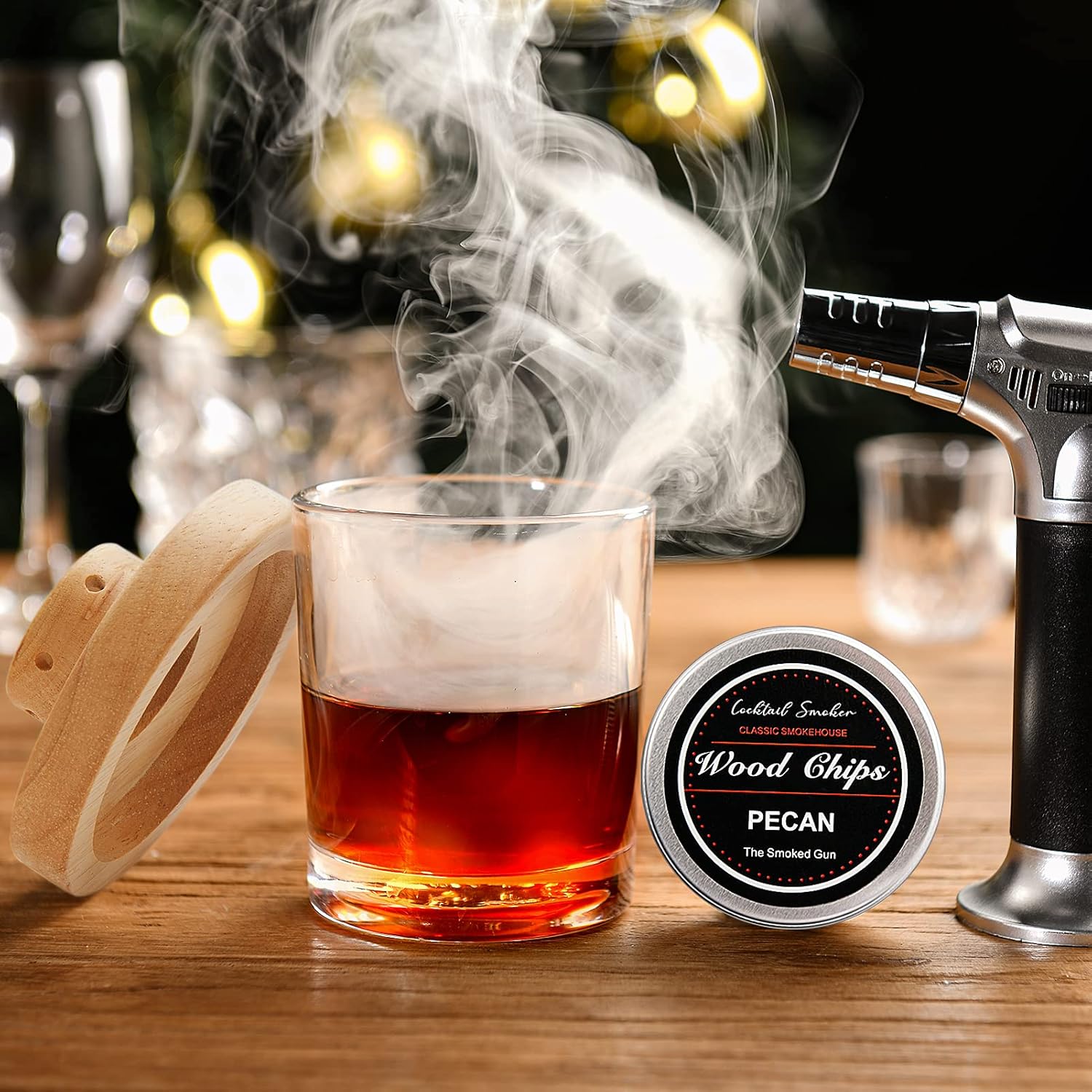 Cocktail Smoker Kit with Torch, 4 Pack Wood Chips, Pack of 2 Y644