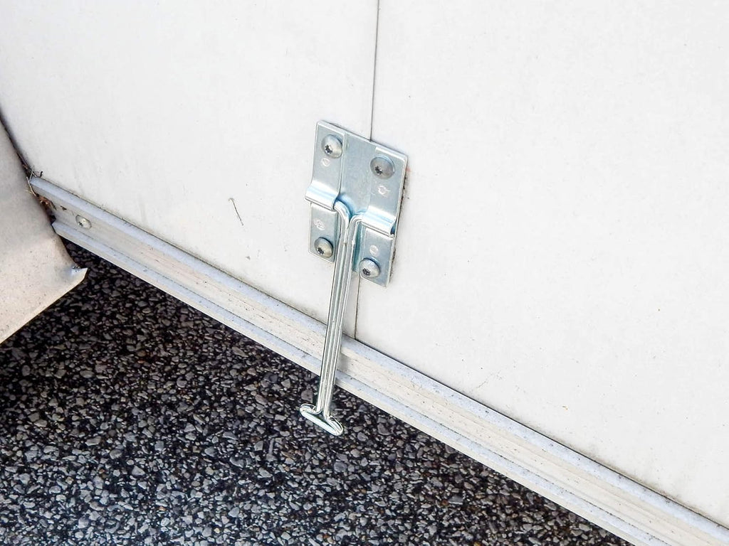 10 Metal T-Style Door Holder Entry Door Catches 6 Inch Long Zinc Plated Steel Pack of 2 J316