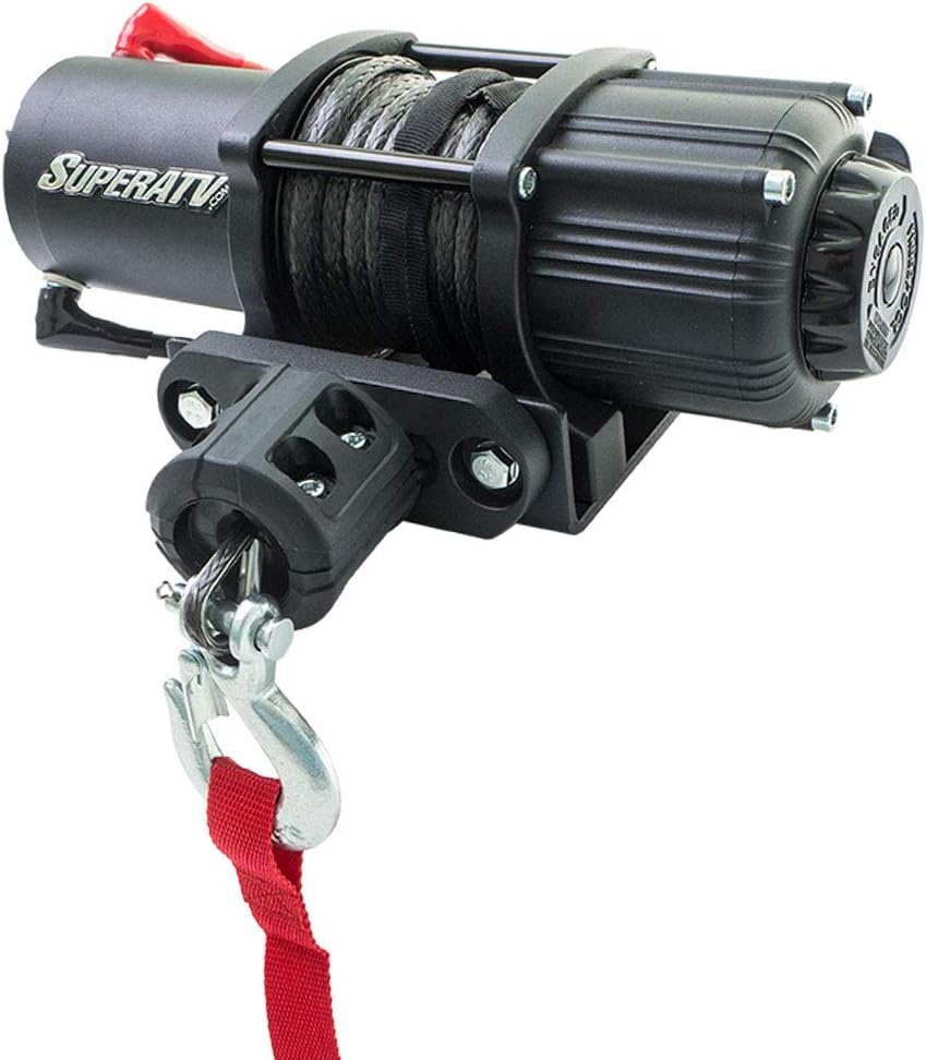 Black Ops 3500 LB Winch with Winch Mounting Plate Complete Kit J3699