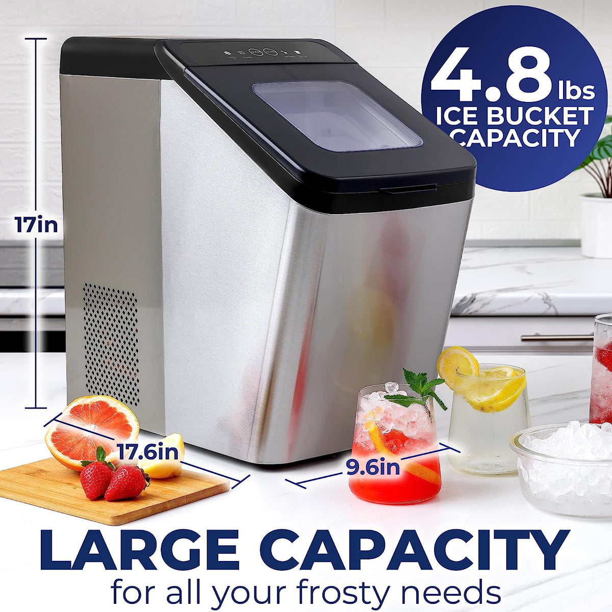 Soft Ice Maker Countertop Stainless Steel A3616