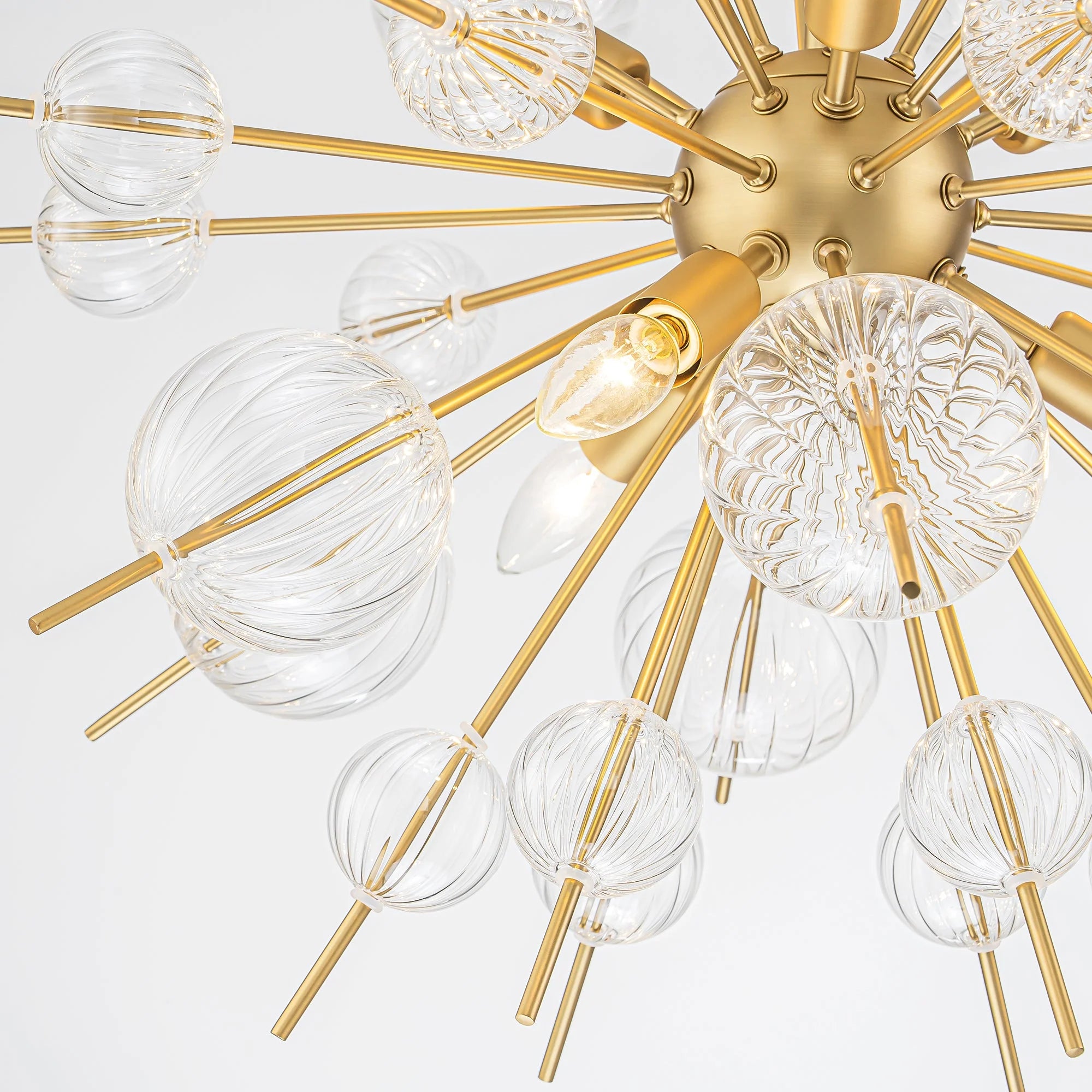 6-Light Globe Bubble Sputnik Chandelier B306347