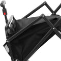 Lightweight Steel Frame Folding Utility Wagon Cart with Pockets Pack of 2 D9611
