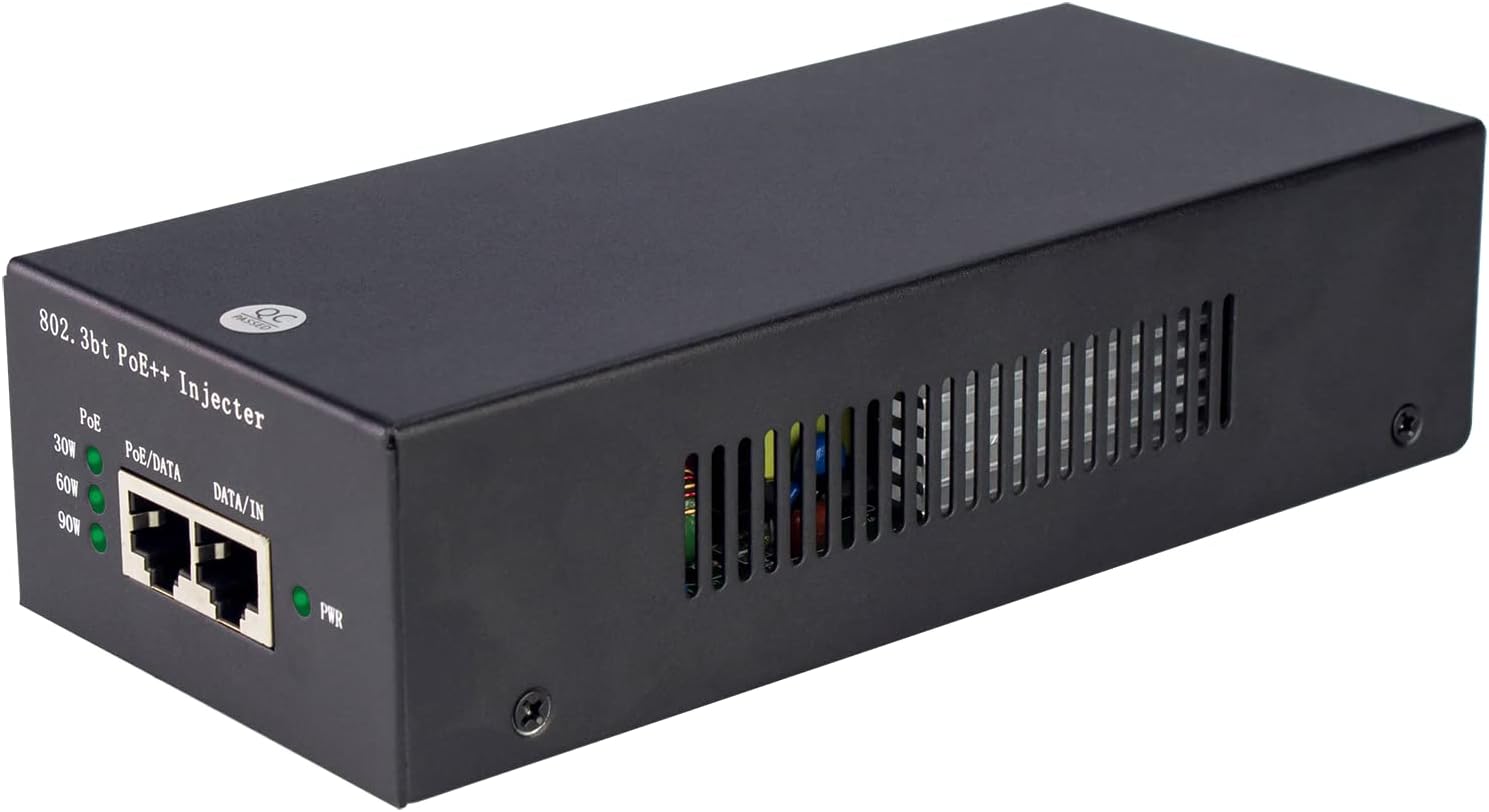 PoE Injector Adapter 95W Gigabit Ultra PoE++ Injector Metal housing O646