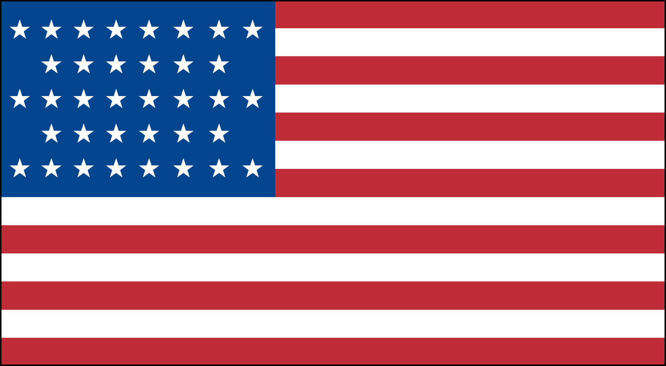 36 Star U.S. Flag X4819