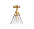 Satin Gold Flush Mount Light G7825