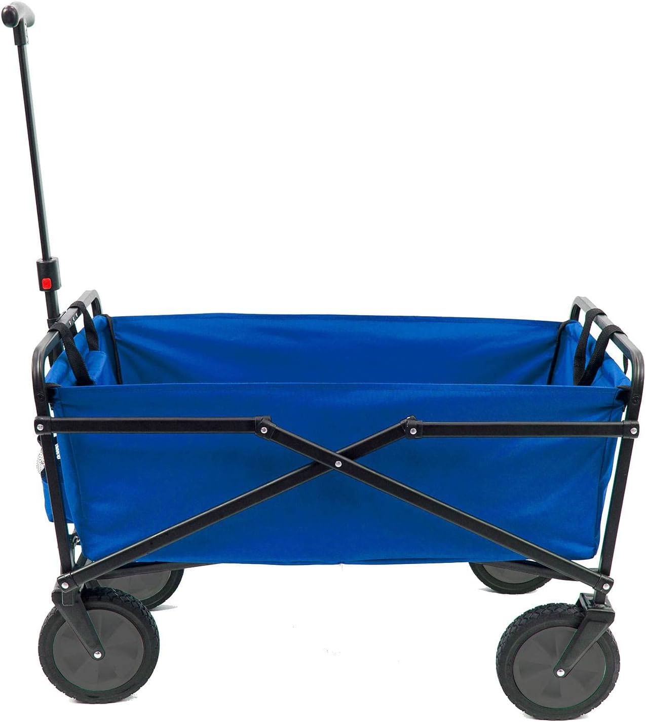 Lightweight Steel Frame Folding Utility Wagon Cart with Pockets Pack of 2 D9611