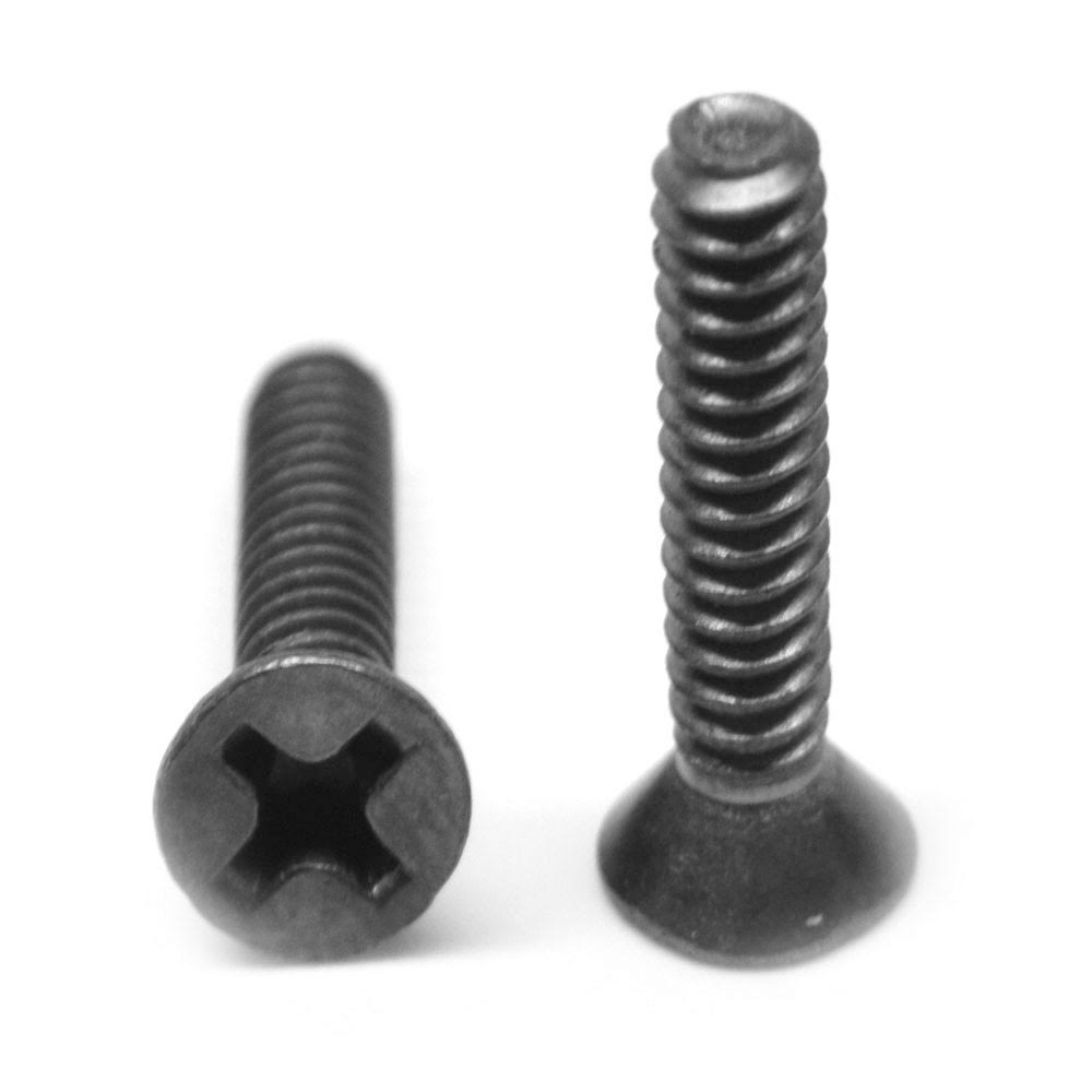 Black Zinc Plated #6-32 x 1/4 Coarse Thread Machine Screw G3508
