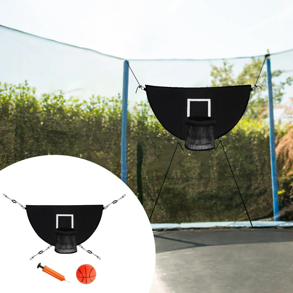 Basketball Hoop for Trampoline with Ropes and Hooks E294555