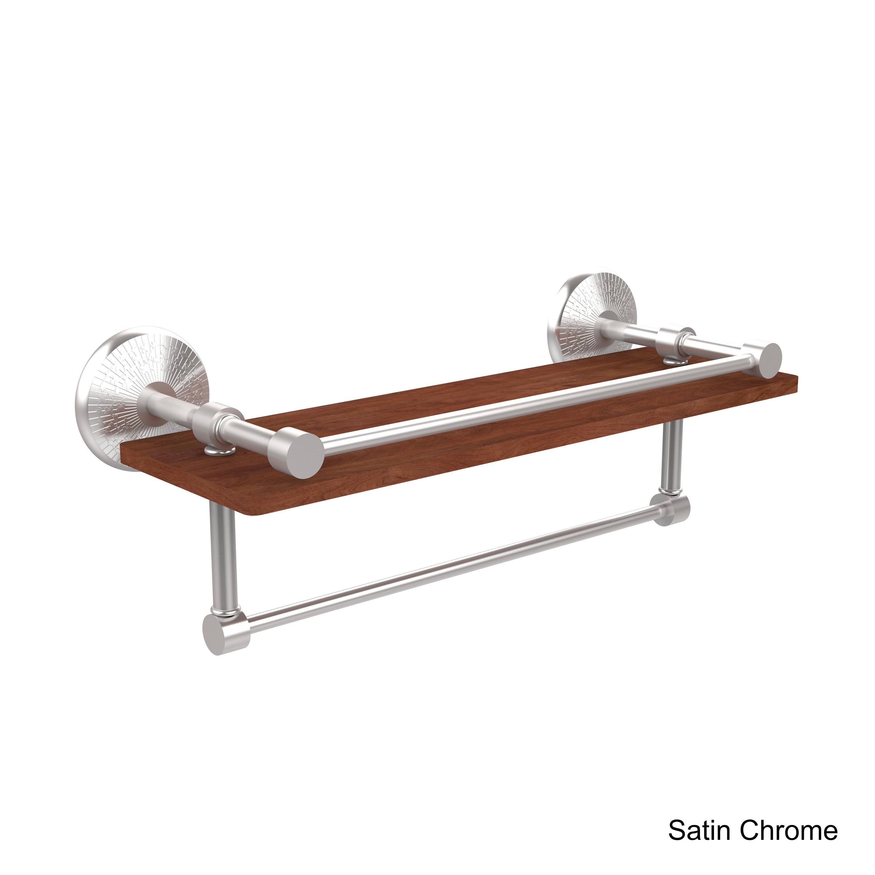 IPE Ironwood Shelf with Gallery Rail and Towel Bar M510121