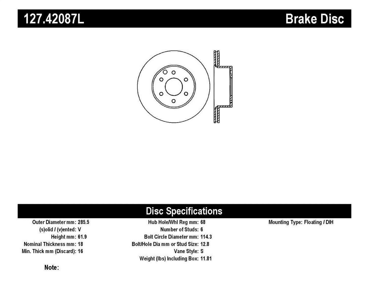 Slotted & Drilled Sport Brake Rotor A15651