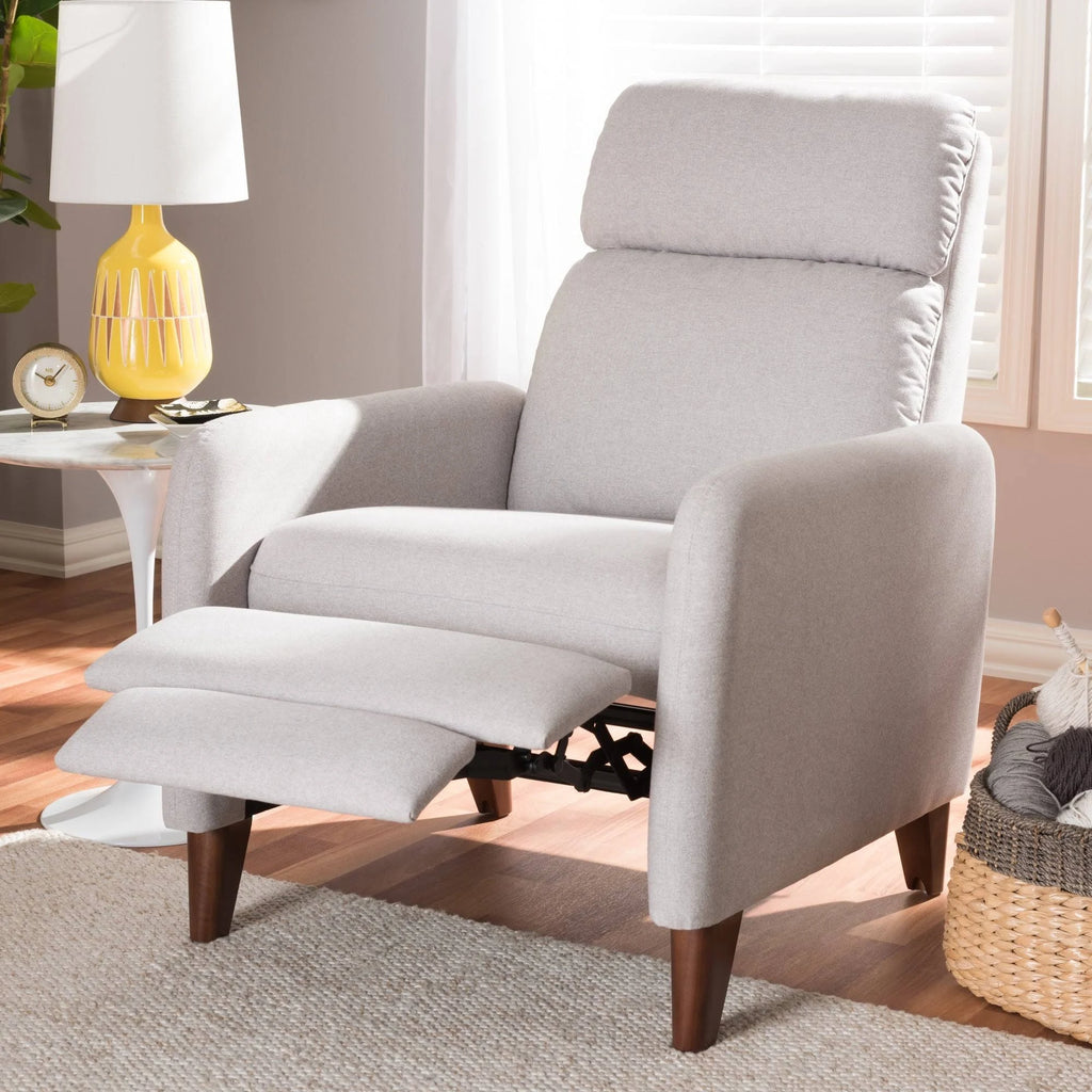 Grey Fabric Recliner B263605