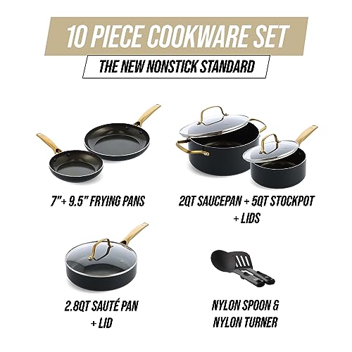20 Piece Nonstick Ceramic Cookware and Bakeware Set W3196