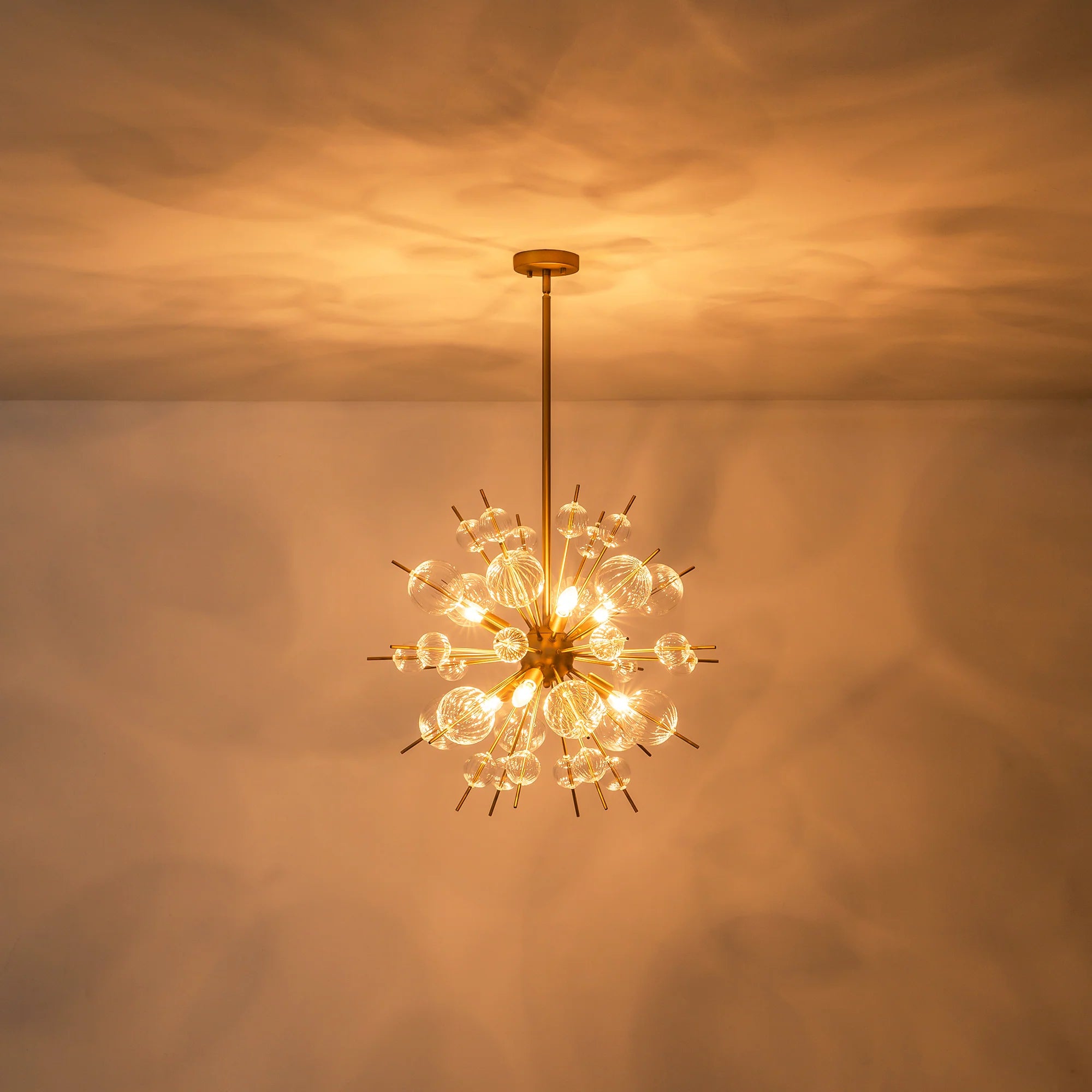 6-Light Globe Bubble Sputnik Chandelier B306347
