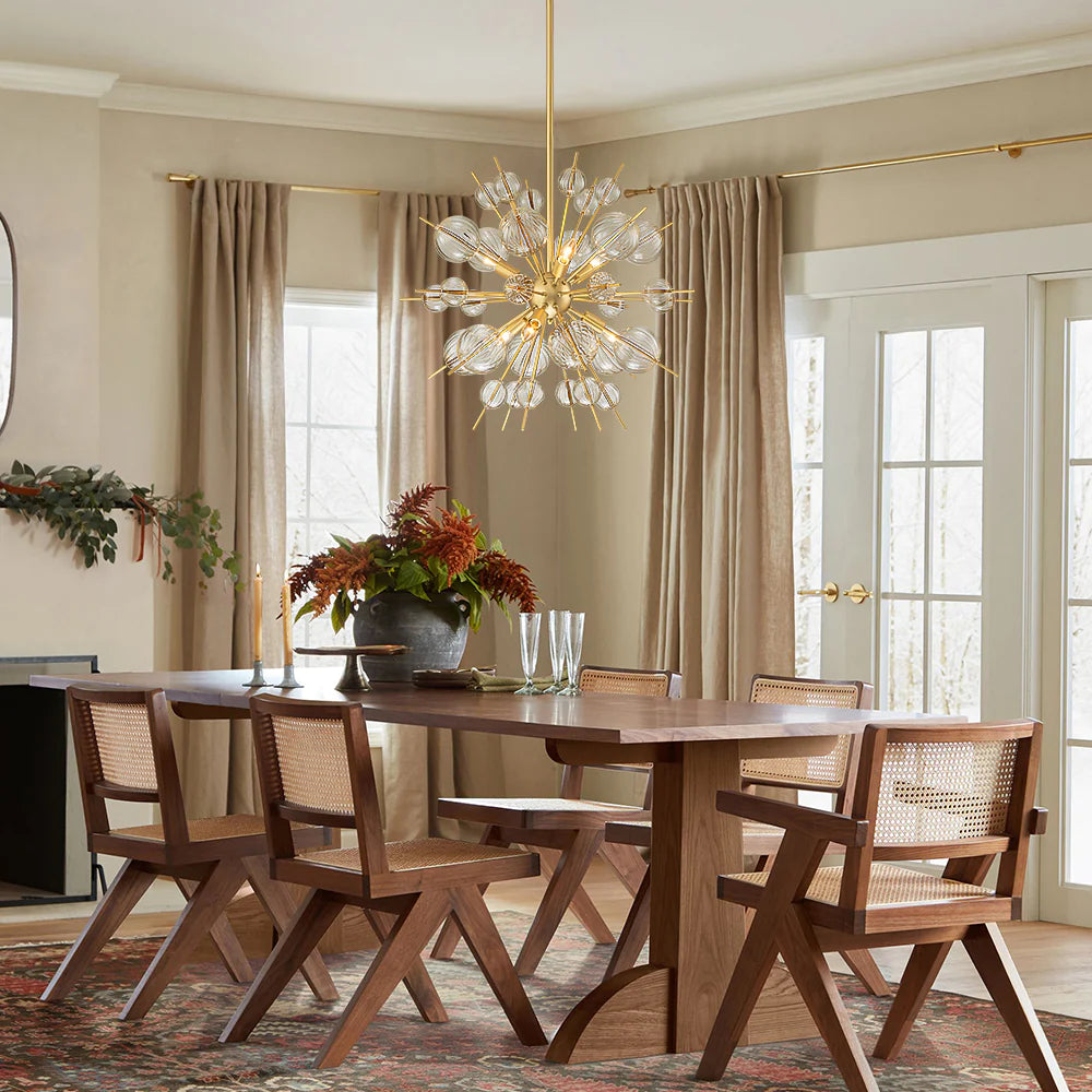 6-Light Globe Bubble Sputnik Chandelier B306347