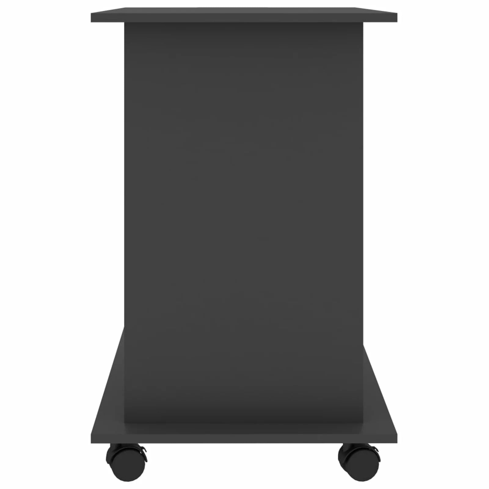 Gray Computer Desk with Keyboard Tray and CPU Tower 31.5 x 19.7 x 29.5 Inches W453