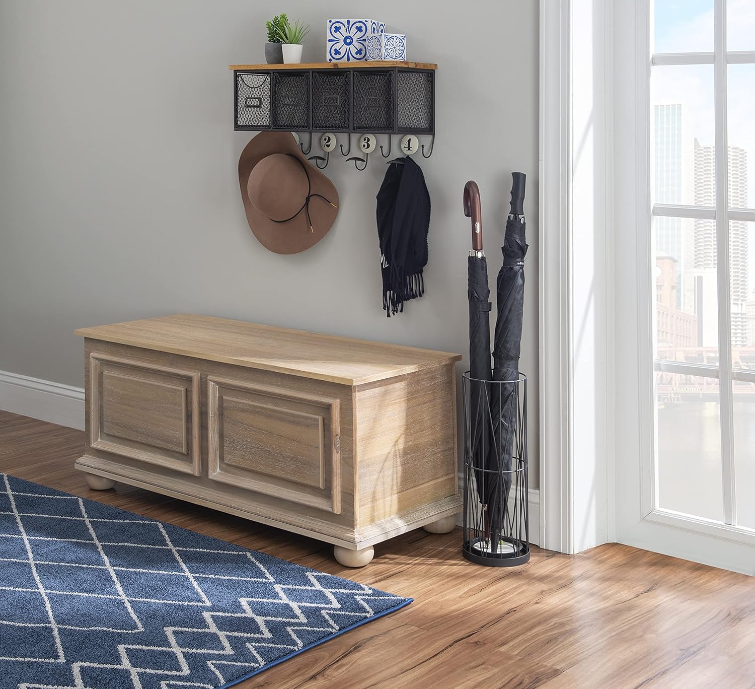 Natural Cedar Chest Bench O348748