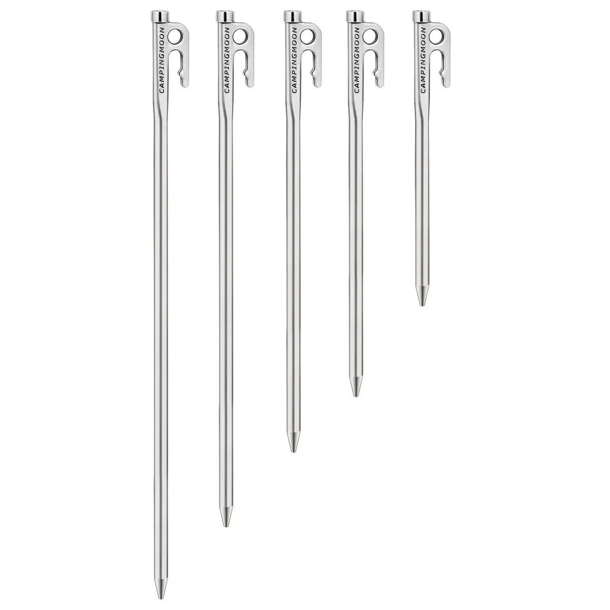 Heavy Duty Steel Tent Stakes Pegs with Hook and Hole Design W984