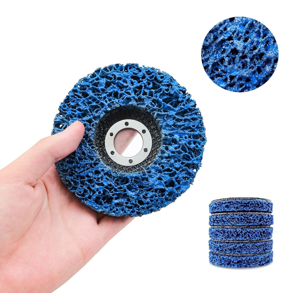 12 Pack Blue Stripping Wheel 4-1/2 x 7/8 inch J781