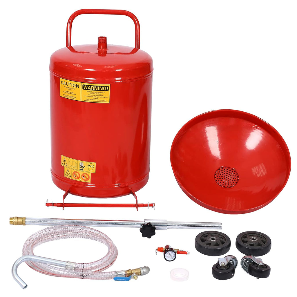 15-Gallon Oil Drain Pan with Hand Pump S89252
