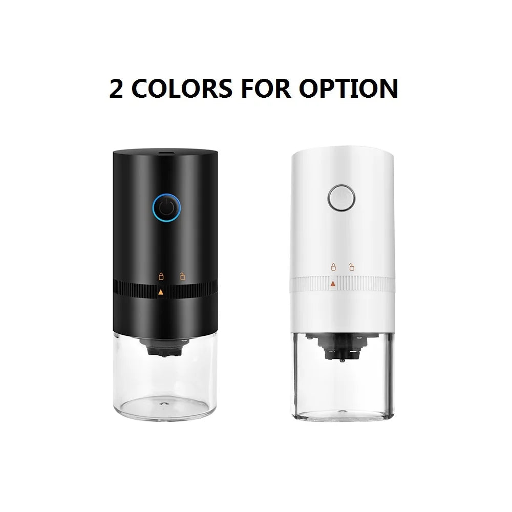Portable Mini Electric Burr Coffee Grinder with Adjustable Coarse Fine Grinding Removable Chamber L73576