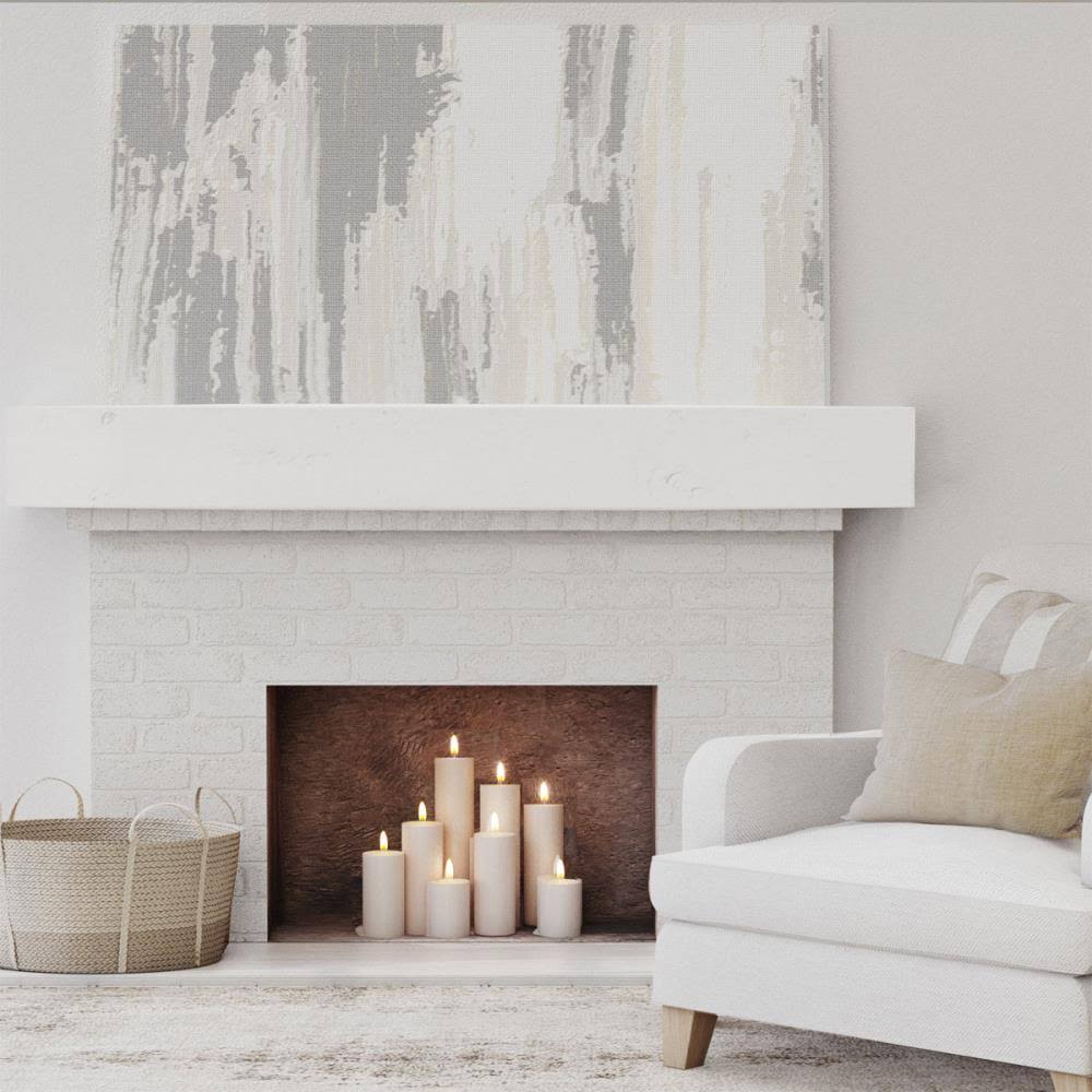 Knotty Pine Faux Wood Fireplace Mantel I73365