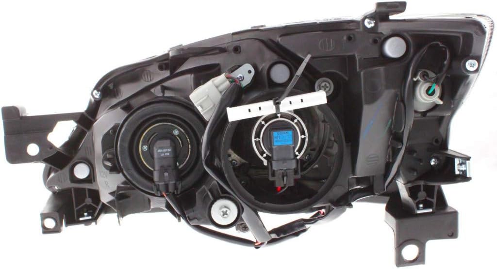 2008-2011 Subaru Impreza Headlight Assembly Passenger Side Black Housing X58839
