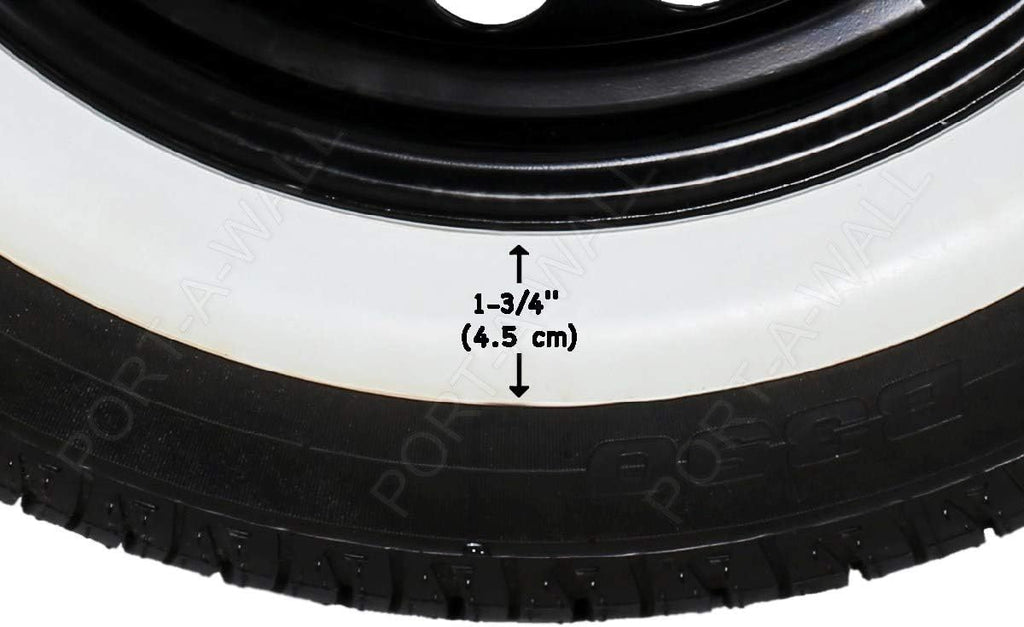 15" White Tire Wall Insert Trim Set 4pcs I299766