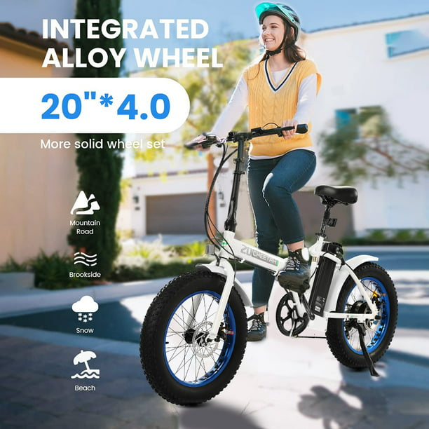 Fat Tire Electric Bike 20" Folding Bicycle 500W 36V Pedal Assist Electric Bicycle V901820