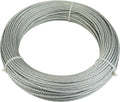 330 Feet 1/8 Galvanized Steel Wire Rope Cable, 7x7 Strand, Pack of 2 G6225