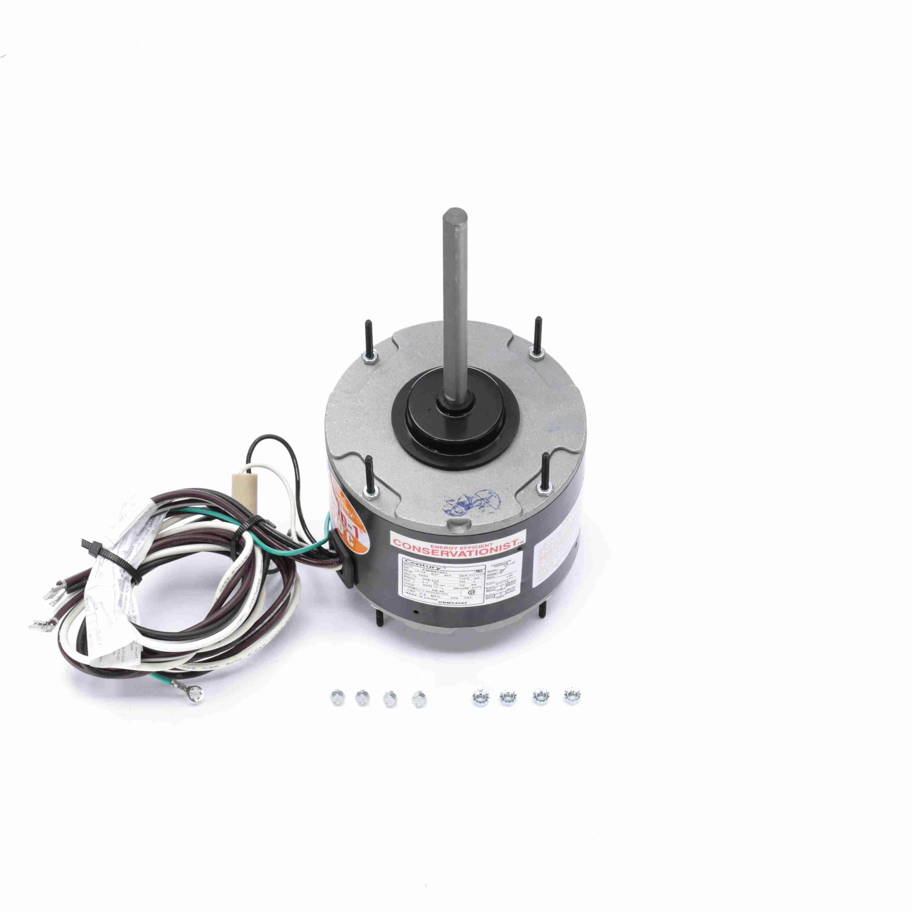 Condenser Fan Motor, 1/6 to 1/3 HP, 1075 RPM N787