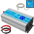 1000 Watt Pure Sine Wave Inverter 12v to AC 110v with 4AC Power Outlets, Remote Control, LCD Display H4214