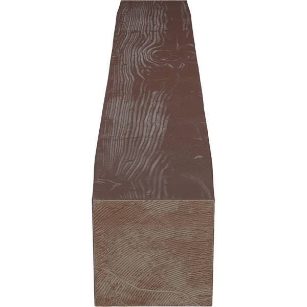Sandblasted Faux Wood Fireplace Mantel, Aged Pecan U4307