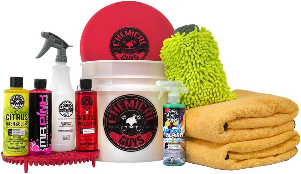 Car Wash Bucket Kit with Dirt Trap, 16 fl. oz, 11 Items J86926