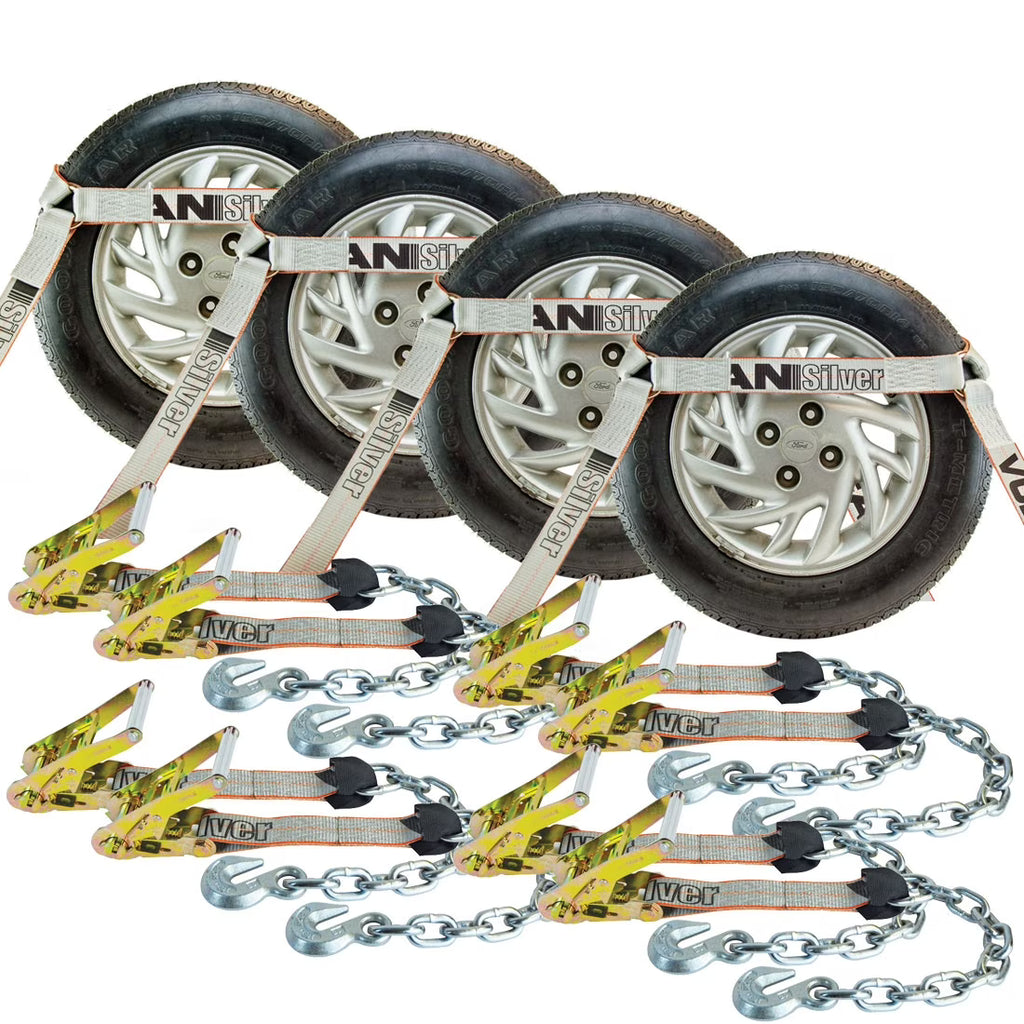 Car Tie Down Chain Anchors Side Rail 4 Pack 3300 Lbs SWL N7767
