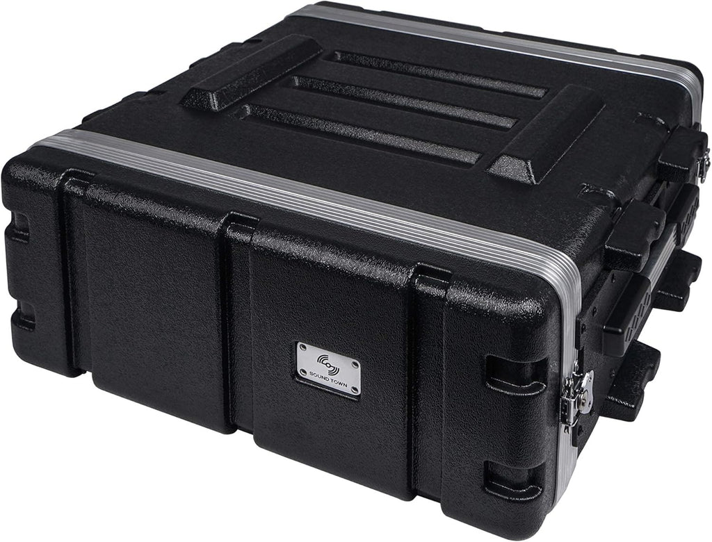 2U PA DJ Rack Case with ABS Construction and Heavy-Duty Latches H971341
