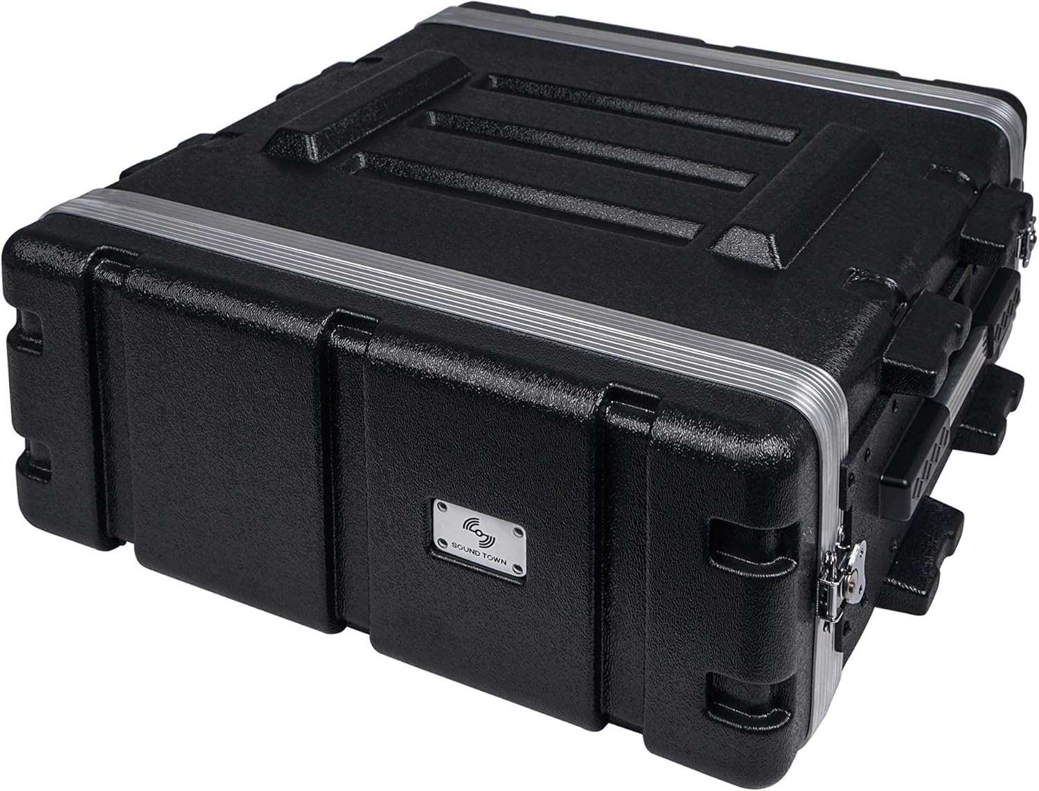 2U PA DJ Rack Case with ABS Construction and Heavy-Duty Latches H971341