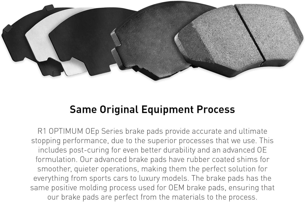 Rear Carbon Brake Rotors with Optimum OEp Pads A514647