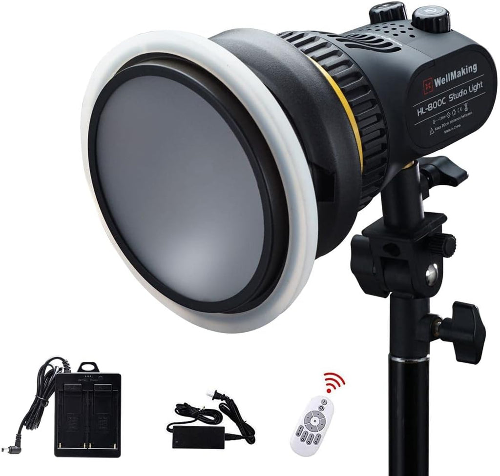 80W Portable LED COB Spotlight Video Light with Fresnel Lens Bowens Mount L443208