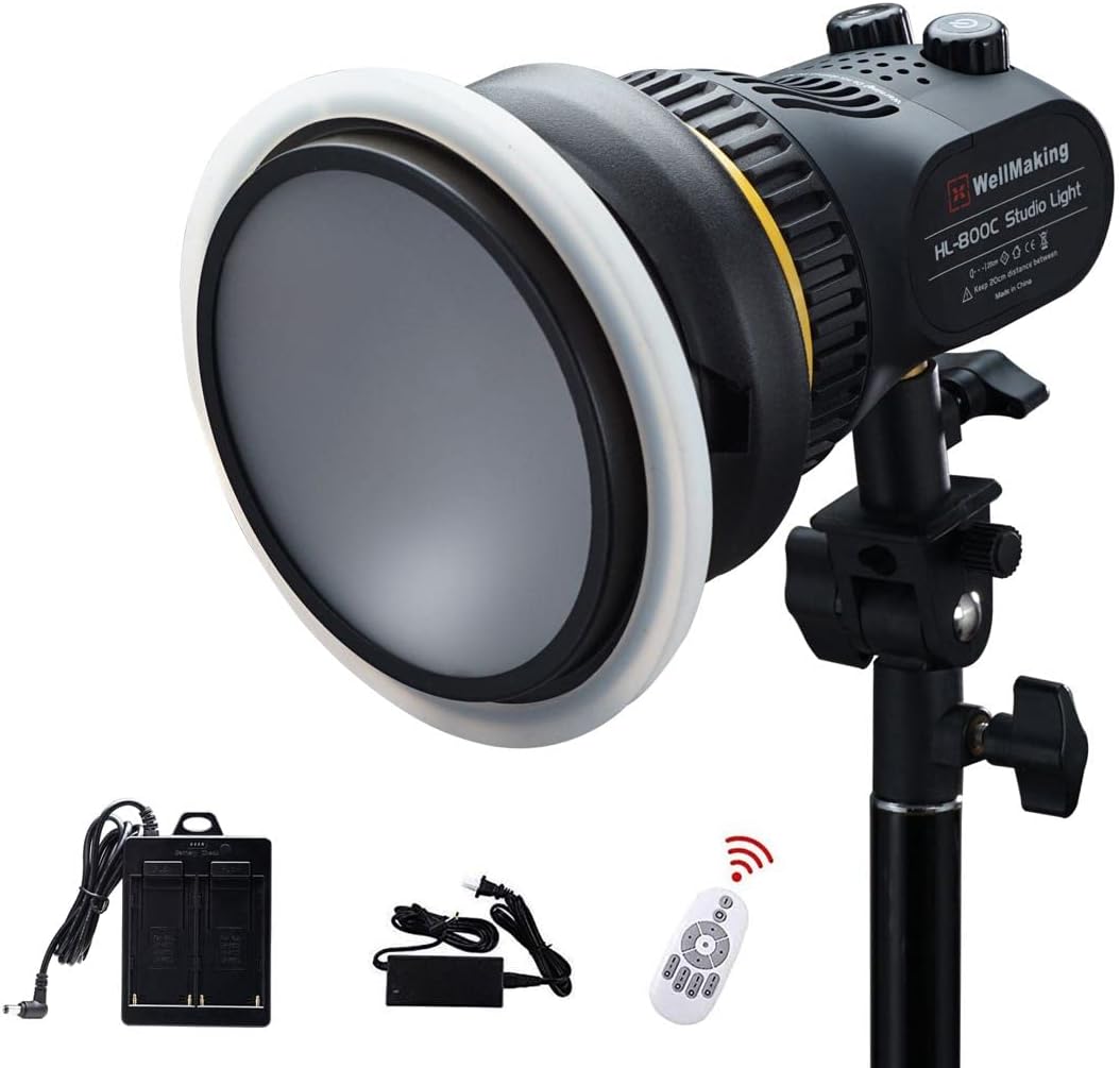 80W Portable LED COB Spotlight Video Light with Fresnel Lens Bowens Mount L443208