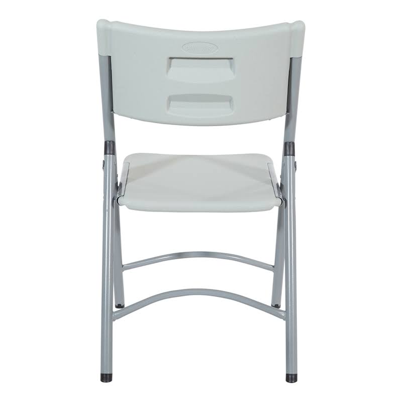 White/Grey Plastic Resin Chair 4 Pack X115