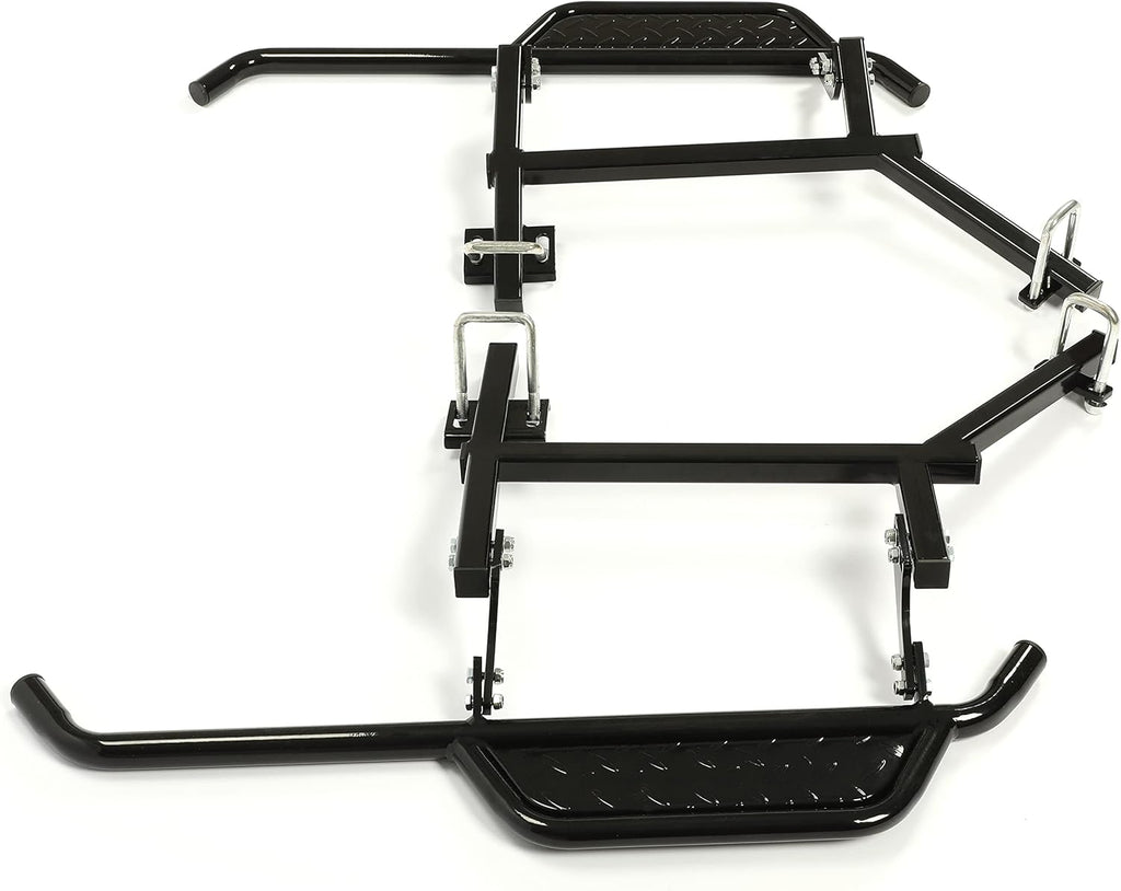 Black Steel Running Boards Set of 2 Side Step Rails X231