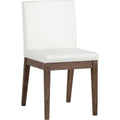 White Faux Leather Dining Chair W411