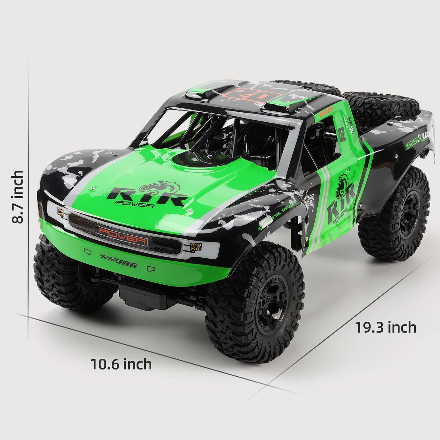 2.4 GHz Waterproof 4WD RC Monster Truck with 2 Rechargeable Batteries G741161