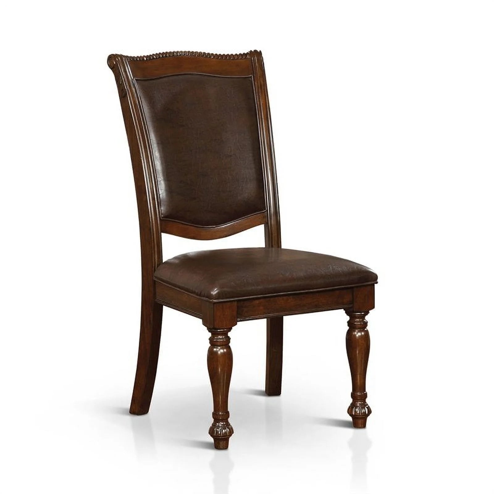 Brown Cherry Wood Side Chair (Set of 2) G405576