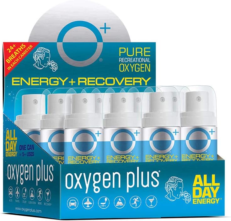 Portable Oxygen Can 12 Pack 99.5% Pure O2 1.55 Liter Cans J80220